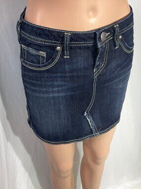 Silver Jeans Size 26 Janet Denim Jean Skirt